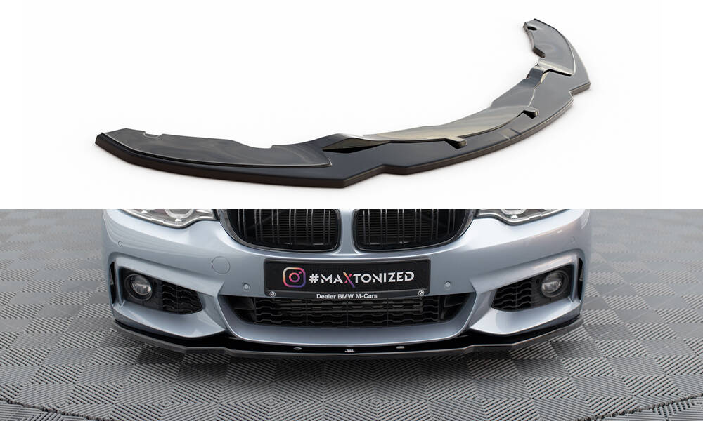 FRONT SPLITTER V.1 for BMW 4 Coupe / Gran Coupe / Cabrio M-Pack F32 / F36 / F33