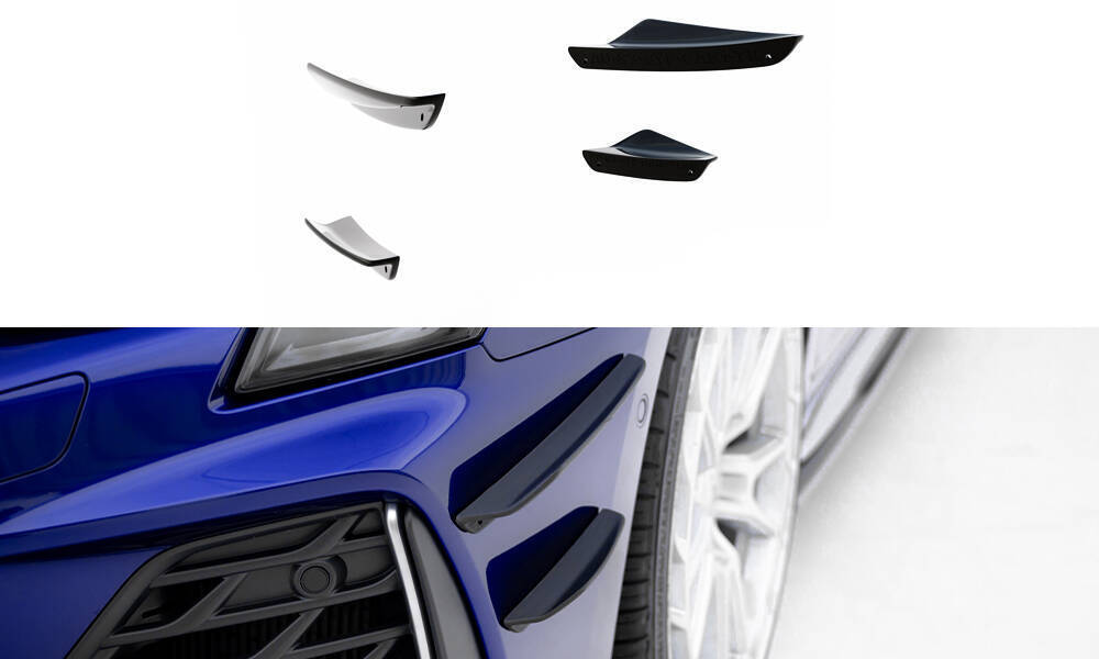 Front Bumper Wings (Canards) Audi A3 S-Line Sedan / S3 Sedan 8Y Facelift