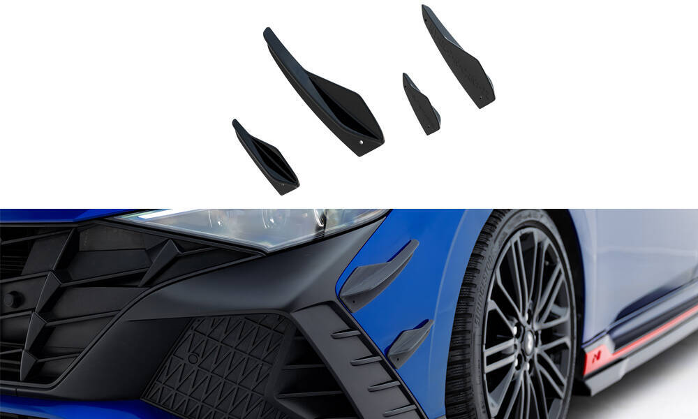 Front Bumper Wings (Canards) Hyundai Elantra N Mk7