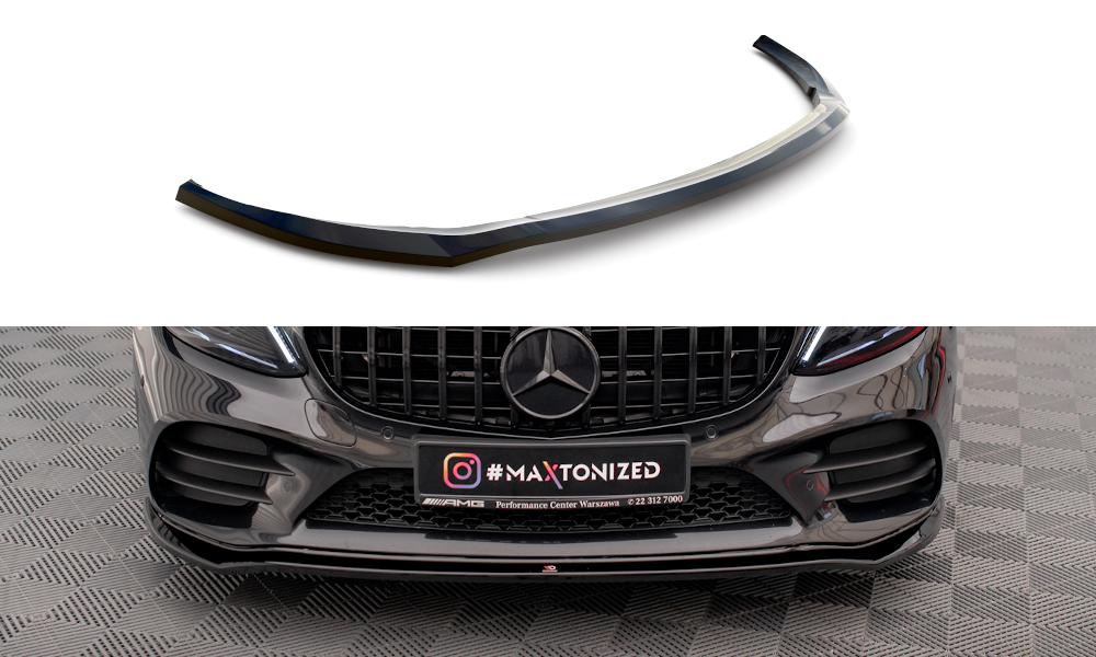 Front Splitter V.1 Mercedes-Benz C AMG Line Sedan / Coupe / Estate W205 / C205 / S205 Facelift