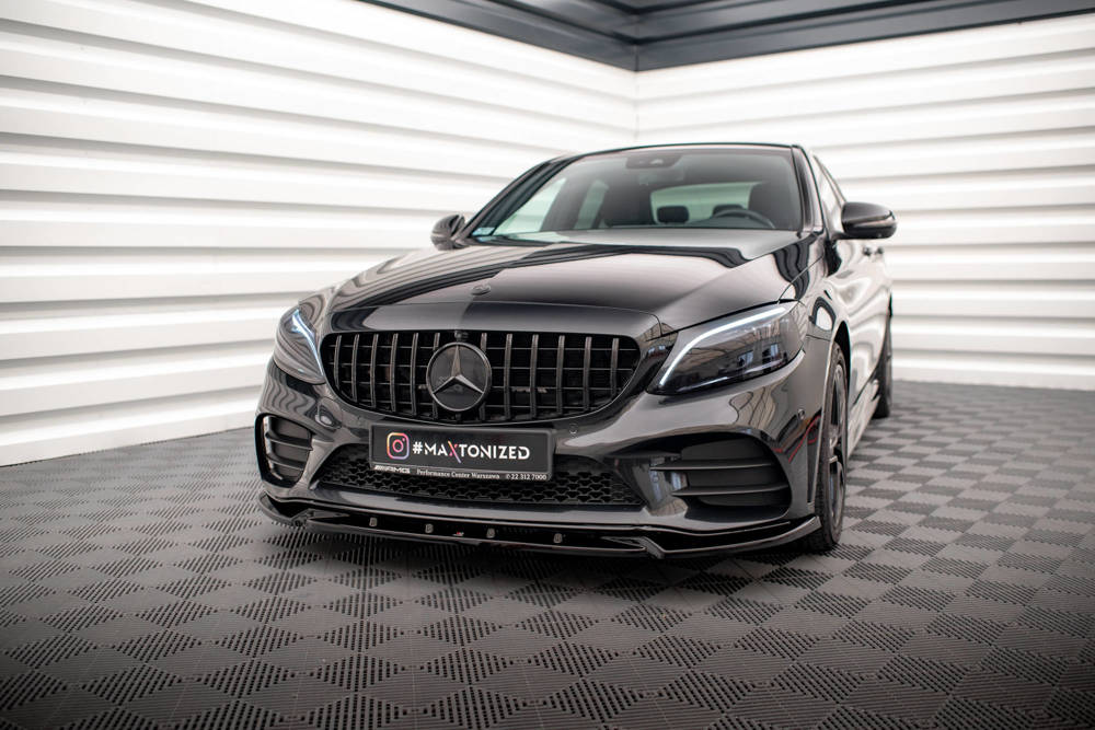 Front Splitter V.2 Mercedes-Benz C AMG Line Sedan / Coupe / Estate W205 / C205 / S205 Facelift