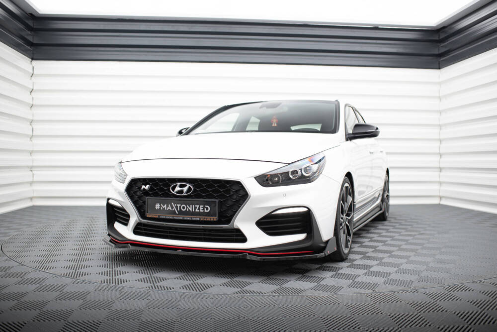 Front Splitter V.6 + Flaps Hyundai I30 N Mk3 Hatchback/Fastback