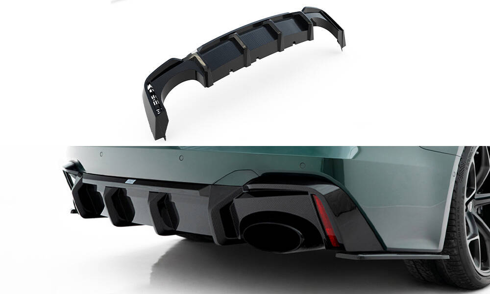 Prepreg Carbon Fiber Rear Diffuser Audi RS7 C8 C8 (version without towbar)