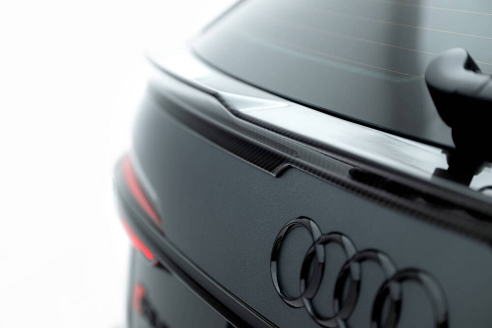 Prepreg Carbon Fiber Tailgate Spoiler (Lower) Audi RS6 C8 