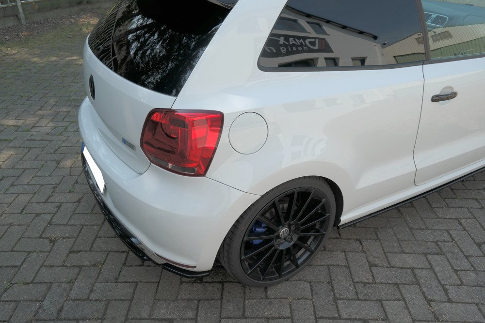 REAR SIDE SPLITTERS VOLKSWAGEN POLO MK5 R WRC Gloss Black | Our Offer ...