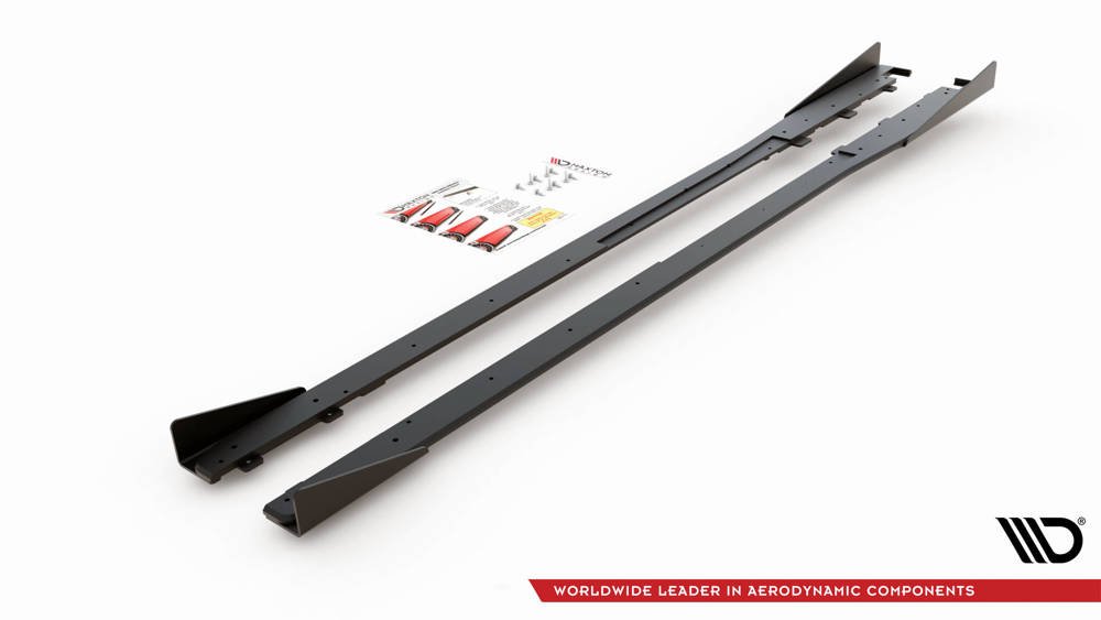 Racing Durability Side Skirts Diffusers + Flaps Toyota GR Yaris Mk4 