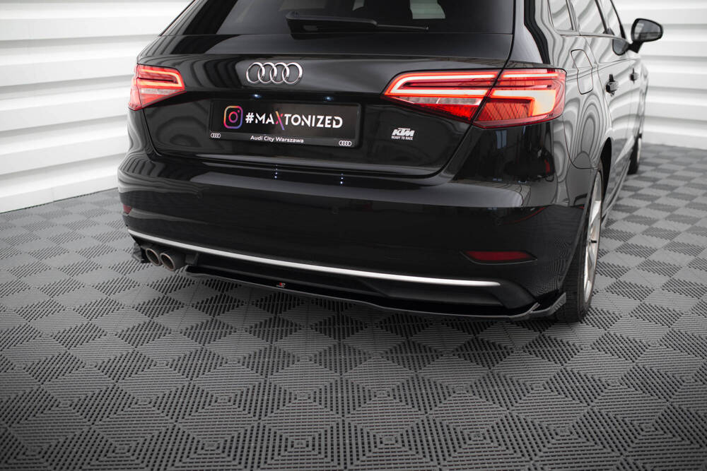 Rear Side Splitters Audi A3 Sportback 8V Facelift