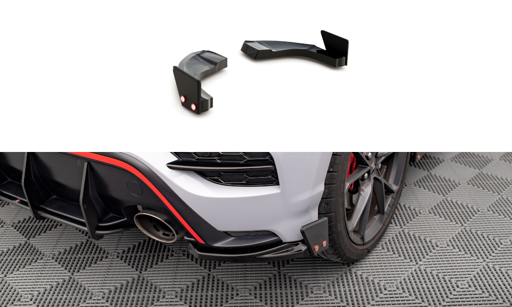 Rear Side Splitters V.1 + Flaps Hyundai Kona N Mk1