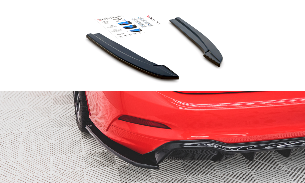 Rear Side Splitters for V.3 (For rear valance v.1) Ford Focus ST-Line Estate Mk4