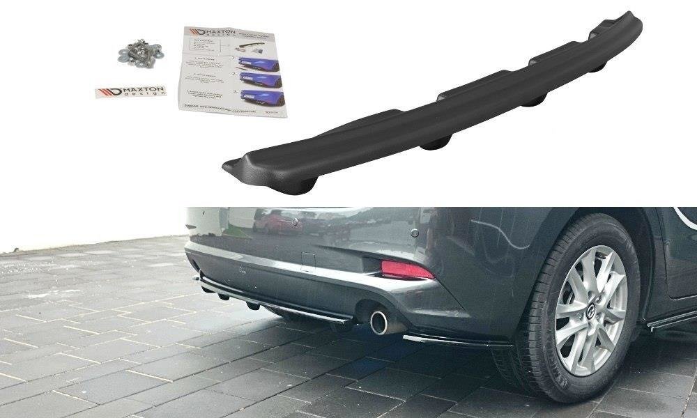 Rear Splitter Mazda 3 BN (Mk3) Facelift (with vertical bars)