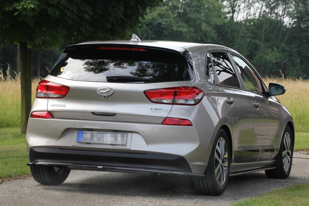 Rear Splitter (WITHOUT VERTICAL BARS) HYUNDAI I30 MK3 HATCHBACK