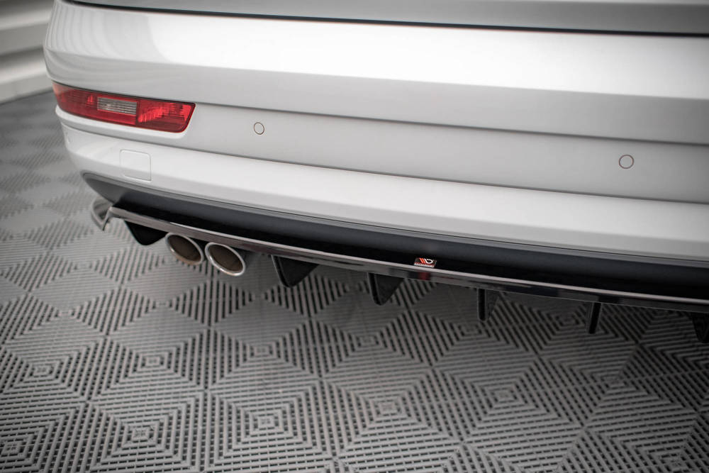 Rear Splitter (with vertical bars) Audi Q3 Sport 8U Facelift