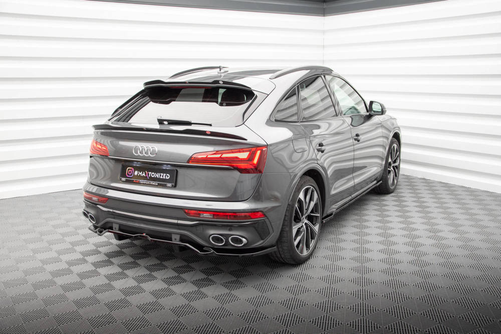 Rear Splitter (with vertical bars) Audi SQ5 / Q5 S-Line Sportback Mk2 Facelift