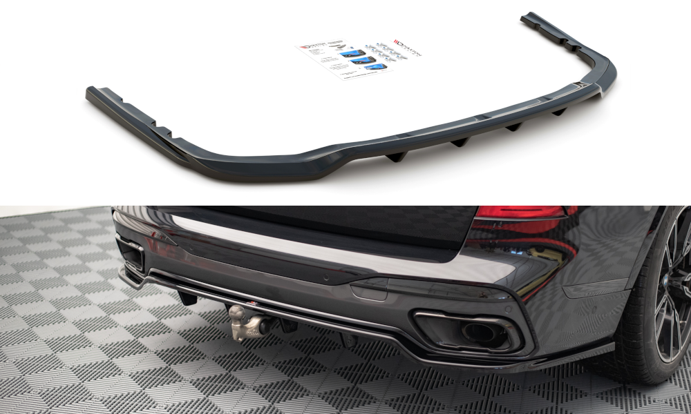 Rear Splitter (with vertical bars) BMW X7 M-Pack G07