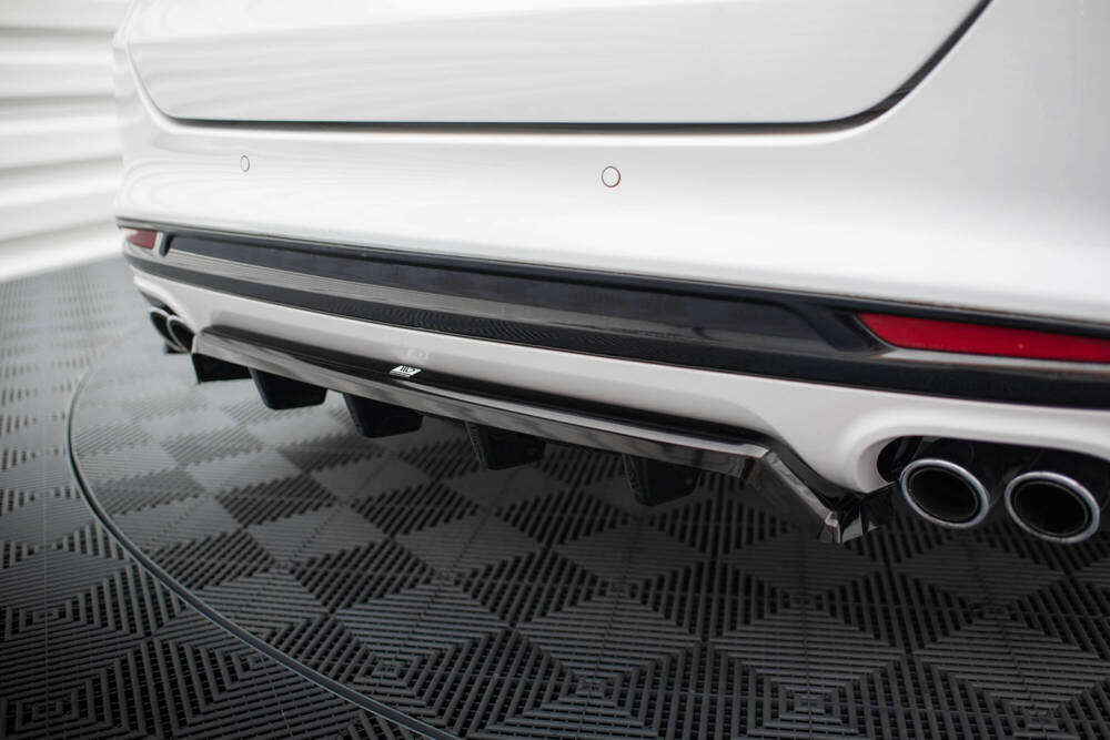 Rear Splitter (with vertical bars) Ford Mondeo Sport Mk5 Facelift / Fusion Sport Mk2 Facelift