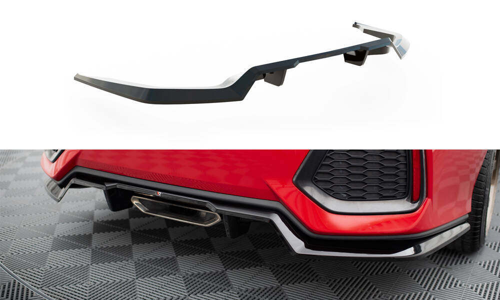 Rear Splitter (with vertical bars) Honda Civic SI Mk10