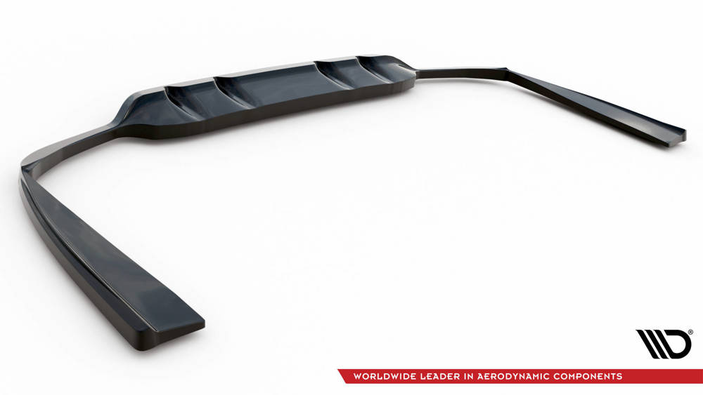 Rear Splitter (with vertical bars) Mercedes-Benz C Coupe AMG-Line C205 Facelift
