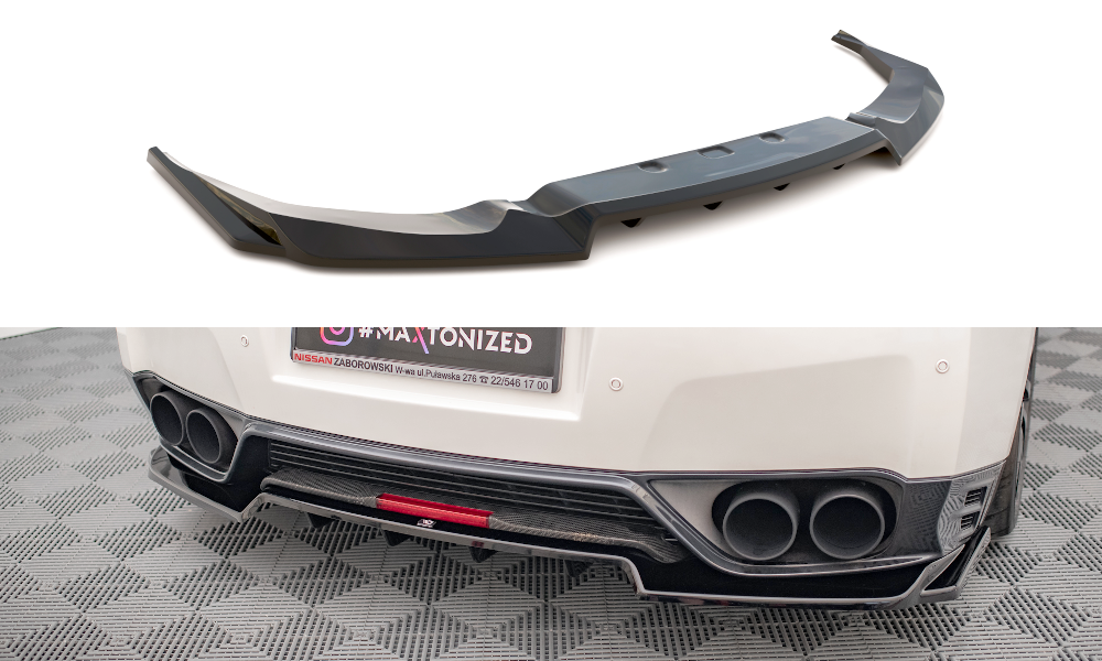 Rear Splitter (with vertical bars) Nissan GTR R35 Facelift