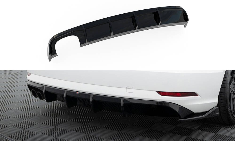 Rear Valance Audi A3 Sedan 8V Facelift (Version with dual exhaust tips on one side)