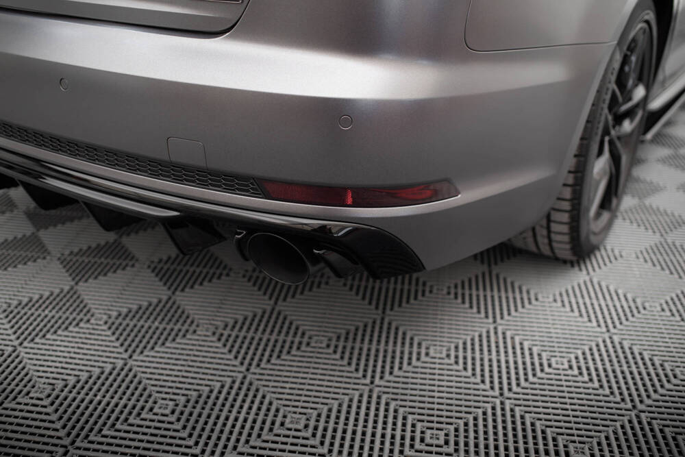 Rear Valance Audi A4 B9  (Version with single exhaust tips on both sides)