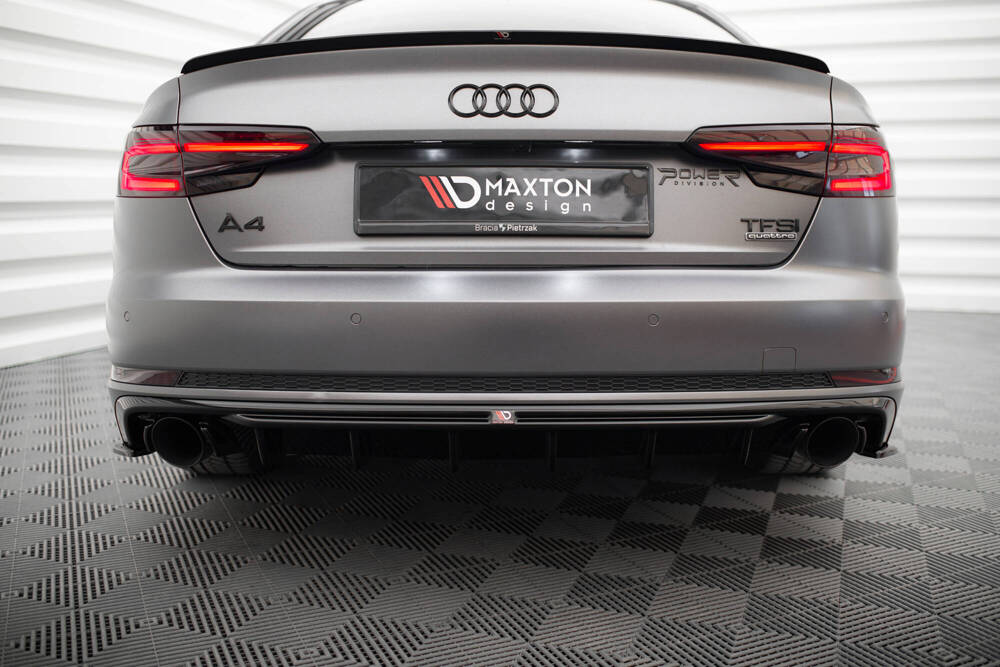 Rear Valance Audi A4 B9  (Version with single exhaust tips on both sides)