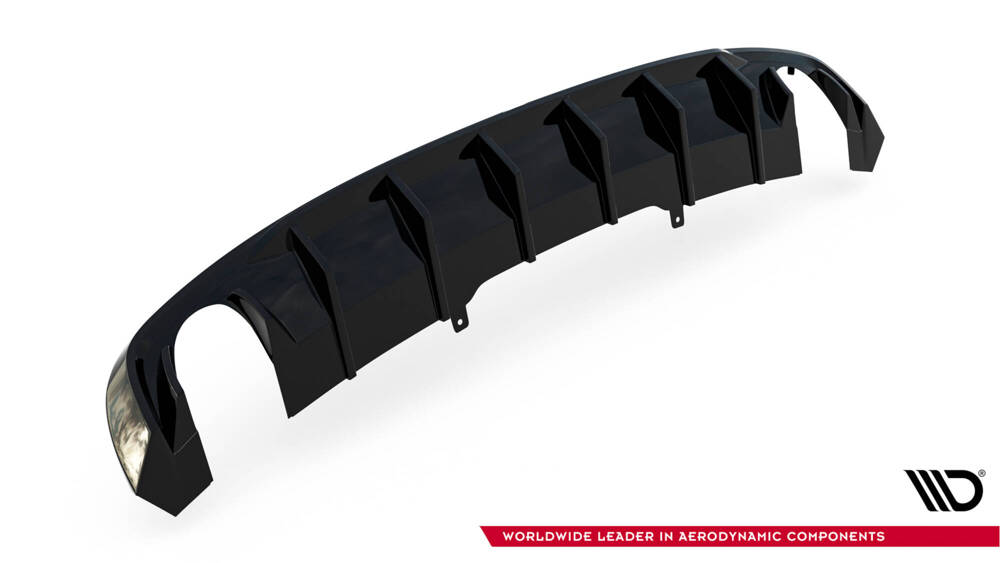 Rear Valance Audi A4 B9  (Version with single exhaust tips on both sides)