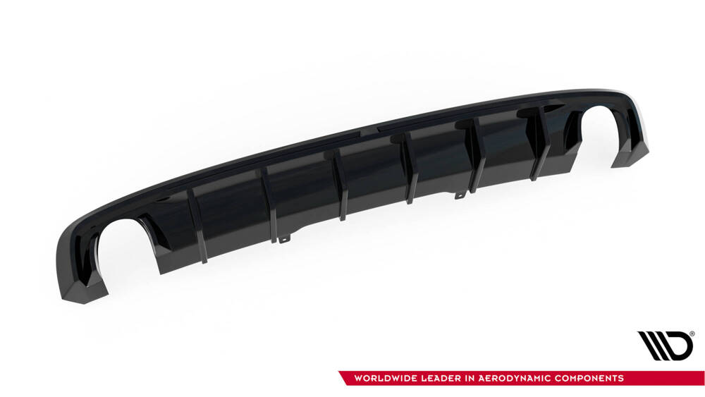 Rear Valance Audi A4 B9  (Version with single exhaust tips on both sides)