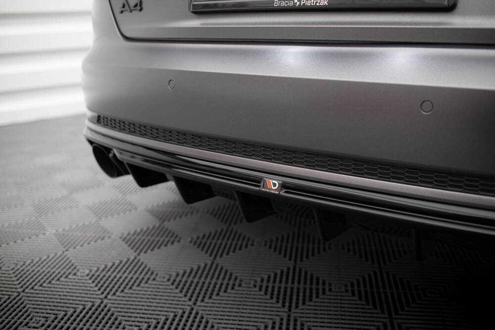 Rear Valance Audi A4 B9  (Version with single exhaust tips on both sides)