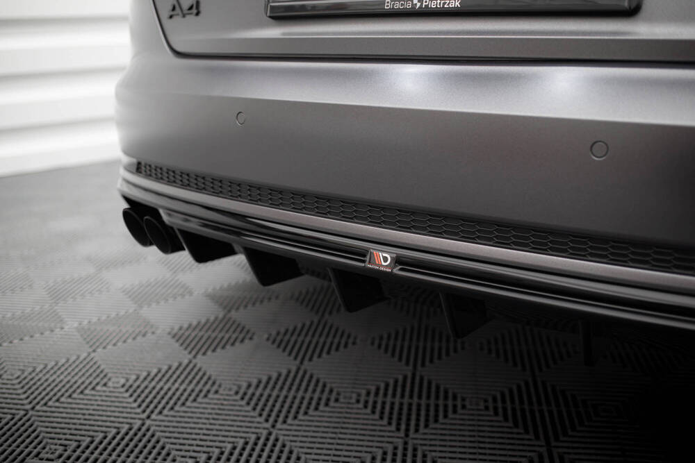 Rear Valance Audi A4 S-line B9 (Version with dual exhaust tips on one side)