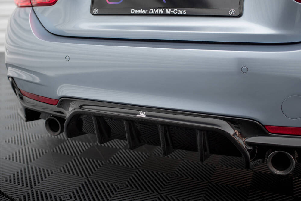 Rear Valance BMW 4 Coupe / Gran Coupe / Cabrio M-Pack F32 / F36 / F33 (Version with single exhausts on both sides)