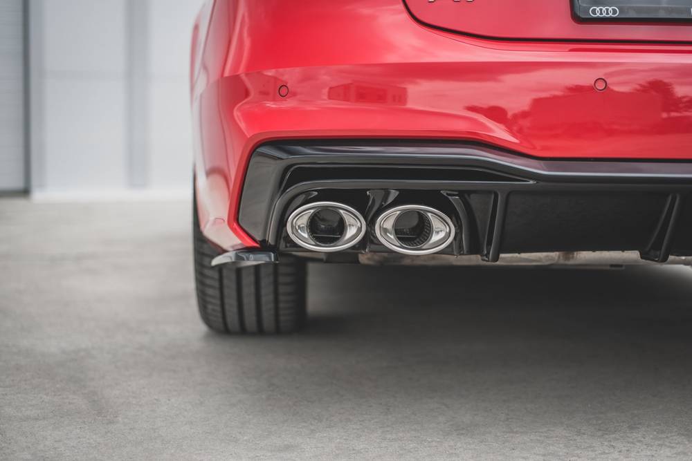 Rear Valance + Exhaust Ends Imitation Audi A7 S-Line C8 / S7 C8 / C8 Facelift / S7 Facelift