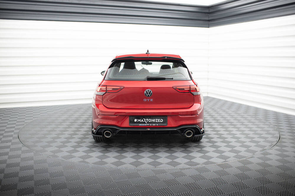 Rear Valance + Exhaust Ends Imitation Volkswagen Golf GTE / R-Line Mk8 / Mk8 Facelift