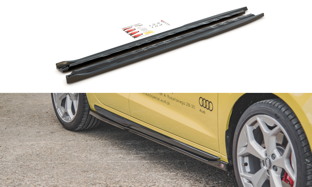 Side Skirts Diffusers Audi A1 S-Line GB