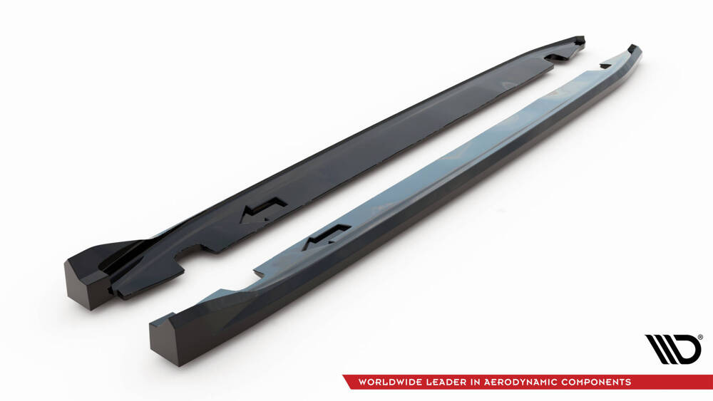 Side Skirts Diffusers Lexus RX Mk4 Facelift (version with OEM step rails)