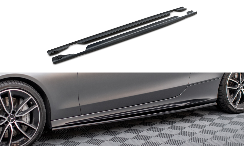 Side Skirts Diffusers Mercedes-AMG C43 Coupe / Cabrio C205 Facelift / A205 Facelift