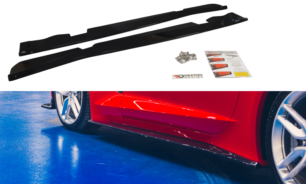 Side Skirts Diffusers V.1 Chevrolet Corvette Stingray / Grand Sport C7