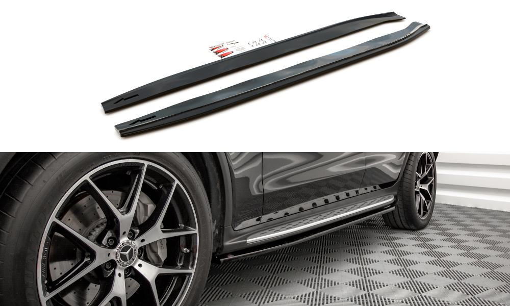 Side Skirts Diffusers V.1 Mercedes-Benz GLC Coupe AMG-Line C253 Facelift