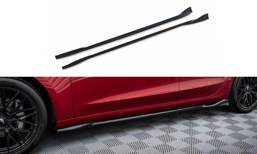 Side Skirts Diffusers V.1 Tesla Model 3 Mk1 / Mk1 Facelift