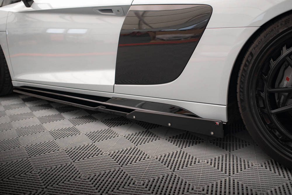 Side Skirts Diffusers  V.2+ Flaps Audi R8 Mk2 Facelift