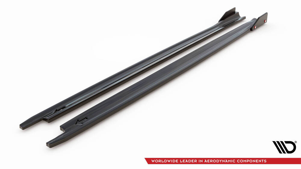 Side Skirts Diffusers V.2 + Flaps Skoda Octavia RS Liftback / Combi Mk4 Facelift