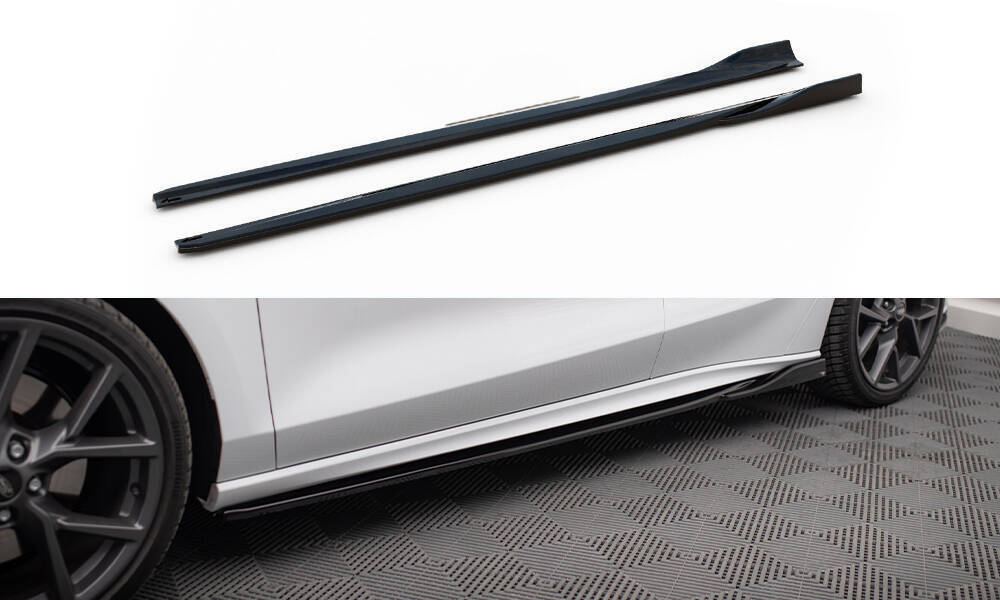 Side Skirts Diffusers V.4 Ford Focus ST / ST-Line Mk4 Facelift