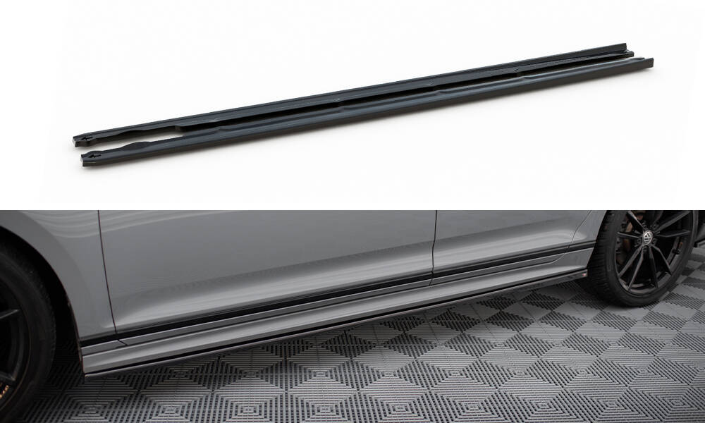 Side Skirts Diffusers Volkswagen Passat R-Line B8 Facelift