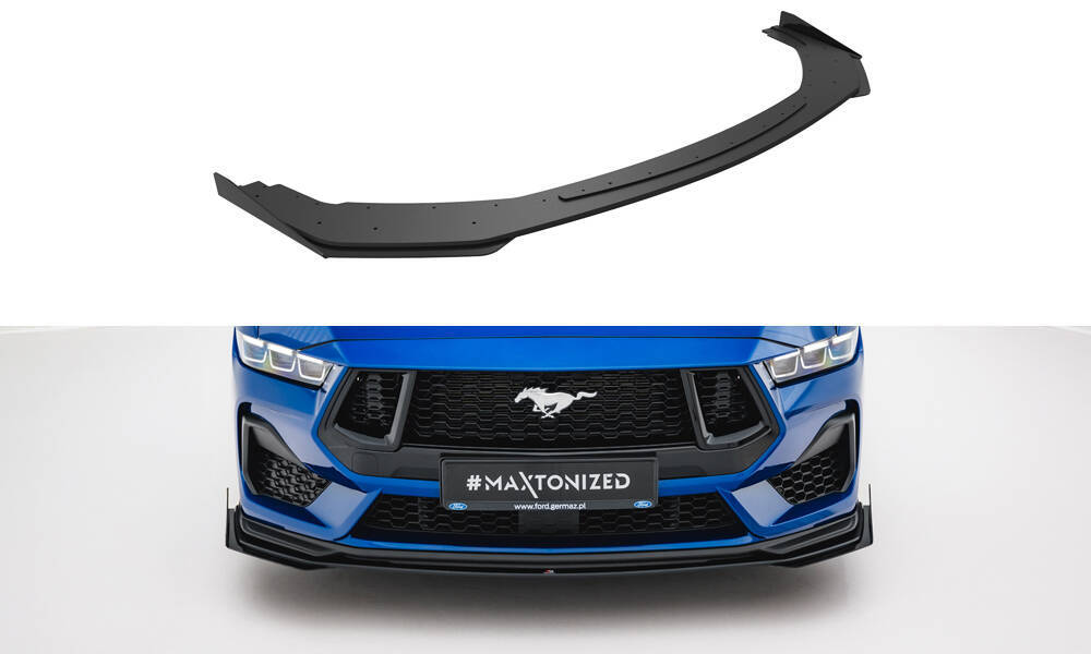 Street Pro Front Splitter + Flaps Ford Mustang GT Mk7