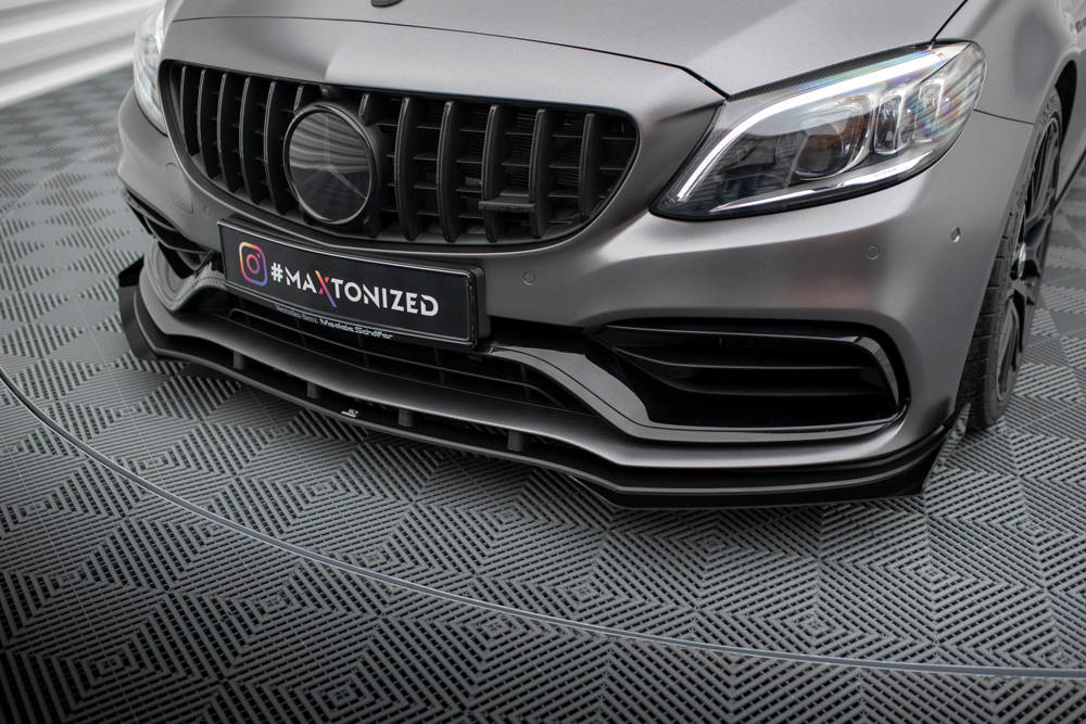 Street Pro Front Splitter + Flaps Mercedes-AMG C63 Sedan / Estate W205 Facelift