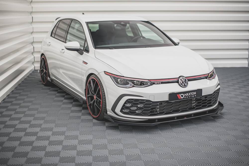 Street Pro Front Splitter + Flaps Volkswagen Golf GTI / GTE / GTD / R-Line Mk8