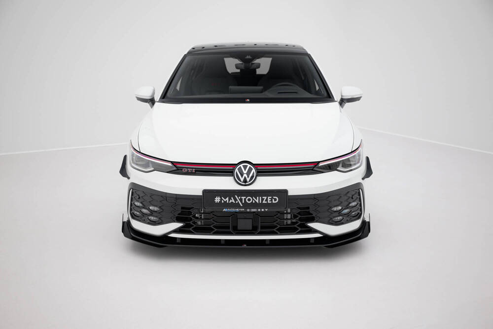 Street Pro Front Splitter + Flaps Volkswagen Golf GTI / GTE / R-Line Mk8 Facelift