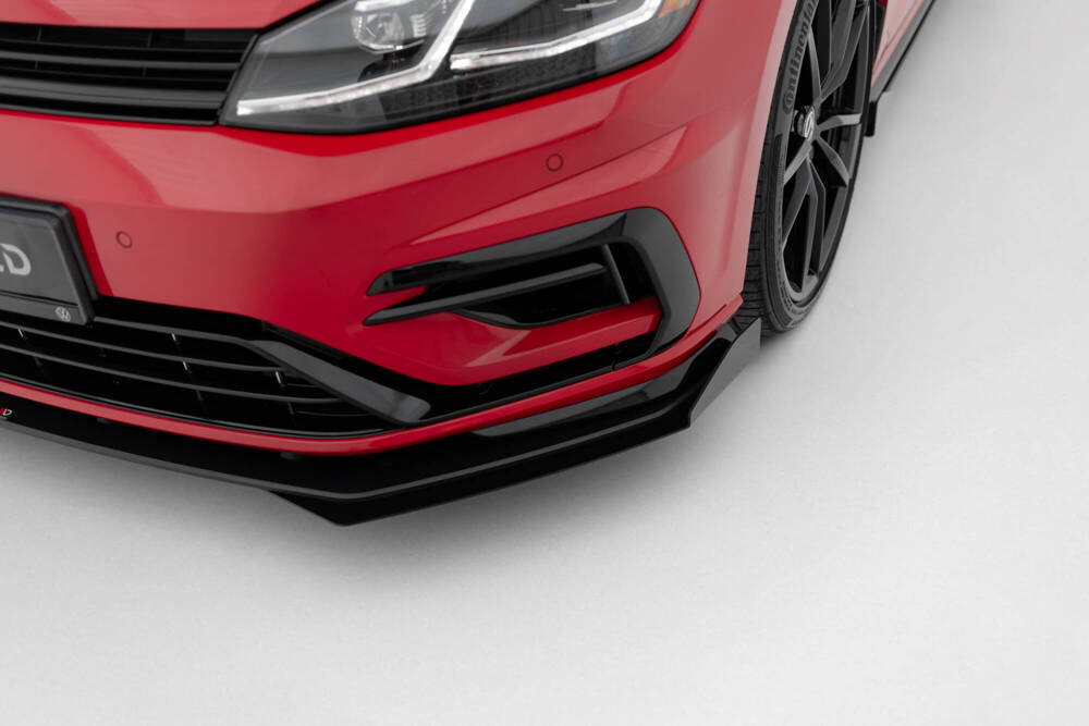 Street Pro Front Splitter + Flaps Volkswagen Golf R / R-Line Mk7 Facelift