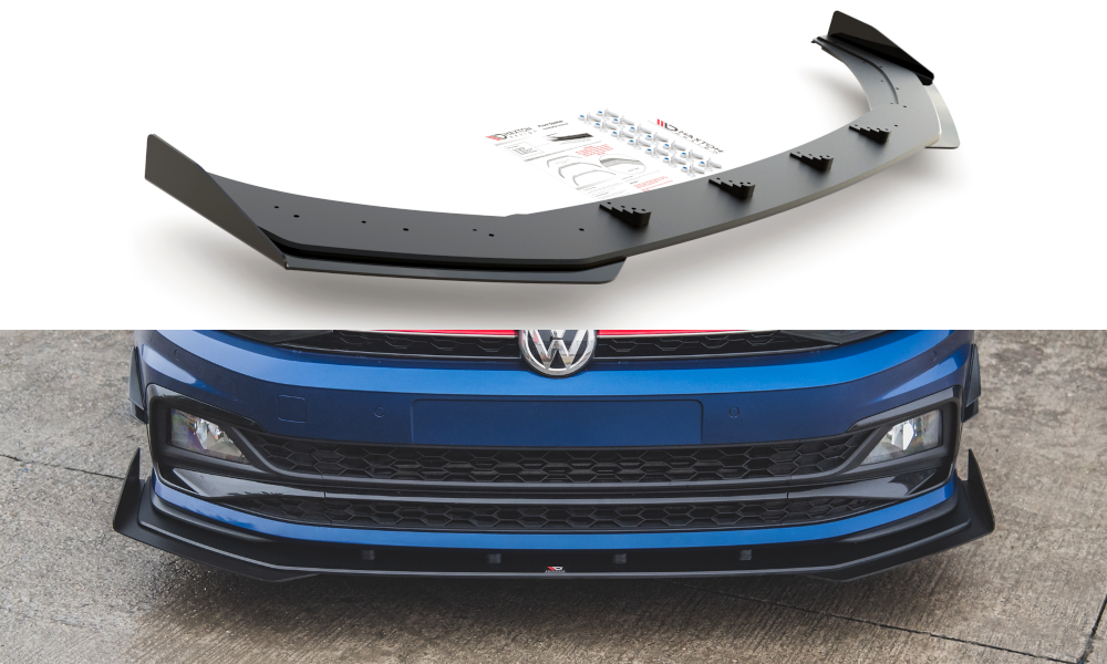 Street Pro Front Splitter + Flaps Volkswagen Polo GTI Mk6