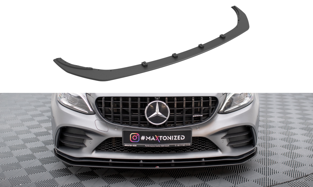 Street Pro Front Splitter Mercedes-AMG C43 Coupe / Cabrio C205  Facelift / A205 Facelift