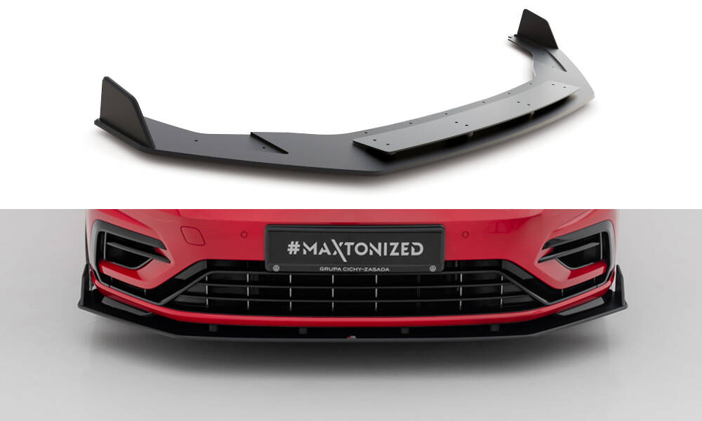 Street Pro Front Splitter V.2 Volkswagen Golf R / R-Line Mk7 Facelift